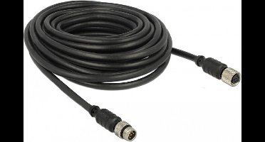 Navilock 62975 seriële kabel Zwart 10 meter M8