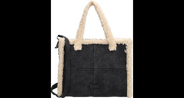 Beagles Laredo Handtas Schoudertas Teddy Accenten - Dames Tas - Zwart