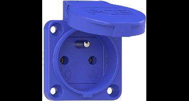 PC Electric 108-0bc Geaard stopcontact IP54 Blauw