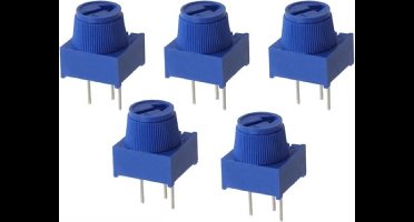 Weerstand regelbaar 50K Ohm 3386P Trimpot Trimmer Potentiometer met knop 5-stuks
