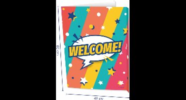 Window signs - Happy birthday cartoon