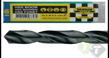 HSS Boor, 9.0mm diameter, in een koker van 10 stuks, Benson