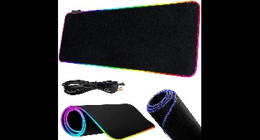 Gaming Muismat XXL -Anti-Slip - RGB LED Verlichting