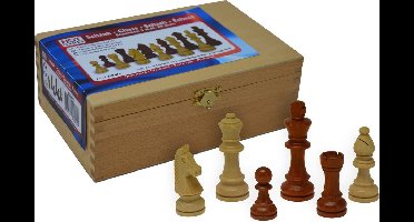 Schaakstukken Staunton maat 5 - 89mm - In kist - HOT Games