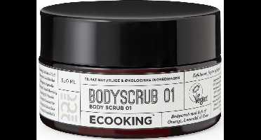 Ecooking Body Scrub 01 – Verzorgende Lichaamsscrub met Arganolie & Sheaboter – Verwijdert Dode Huidcellen, Stimuleert Celvernieuwing & Hydrateert – Vegan, Parfumvrij & AllergyCertified – 300 gram - Natuurlijke Exfoliatie Voor Elke Huidtype