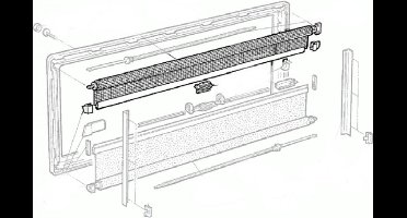 Dometic S3, S4 Vliegenrollo 145x70