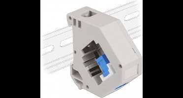 Delock DIN rail Adapter with Keystone SC Simplex female to SC Simplex female blue