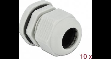 Kabelwartel PG21 10 stuks grijs
