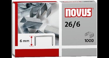 nietjes Novus 26/6 doos a 1000 stuks