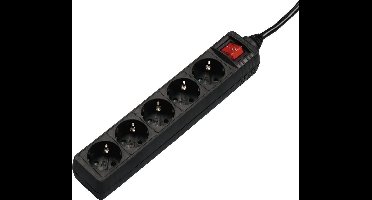 Hama 00137267 Stekkerdoos Zwart Randaarde stekker 1 stuk(s)