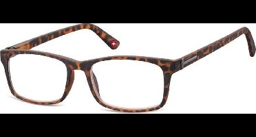 Montana Leesbril Mr73a Rechthoekig Turtle Bruin Sterkte +2.50