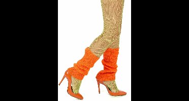 Oranje beenwarmers - Verkleedattribuut