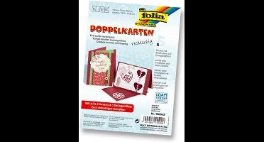 Folia Wenskaarten ft 10,5 x 15 cm, donkerrood