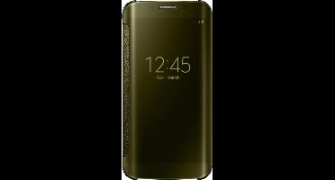 Samsung clear view cover - goud - Samsung G925 Galaxy S6 Edge