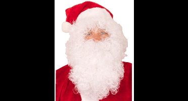 Pruik + Baard kerstman eco