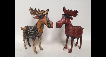 Beeldje Eland - Gerecycled Blik - 35x40cm