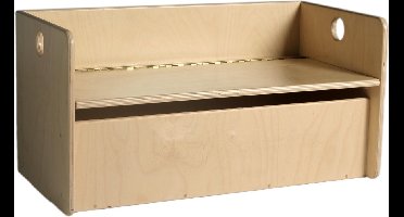 Kubusopbergbank v. kleuters 35x35x70 cm