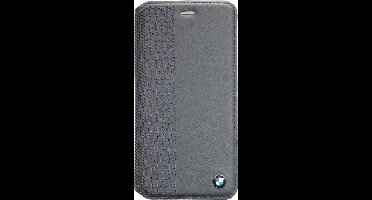 BMW - Signature Perforated Real Leather - Book Leather Case for Apple iPhone 6(S) Plus (5,5 inch) - Blue