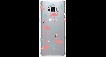 Galaxy S8 Hoesje Flamingo Pattern