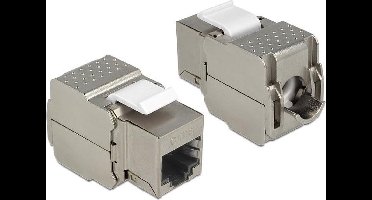 DeLOCK STP CAT6 Gigabit Keystone module RJ45 - LSA / metaal