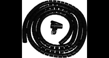 4CONNEXX kabel geleider - kabelslang - zwart - met montagetool - 3 meter - Ø 15 mm doorsnede