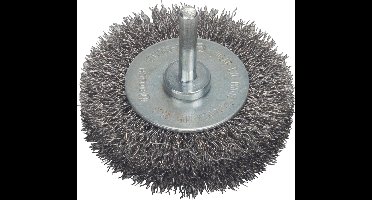 6MM SCHIJFBORSTEL 70 GEGOLFD 0.3 INOX