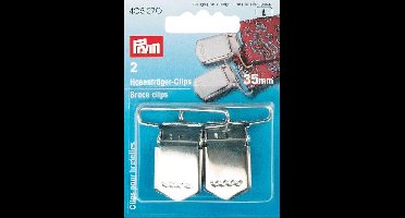 Bretelclips ST 35 mm zilverkleurig 2 st. - Bretels - Prym