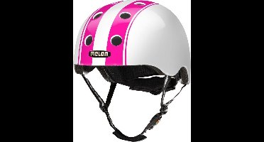 Melon helm Double Pink White M-L (52-58cm) roze/wit