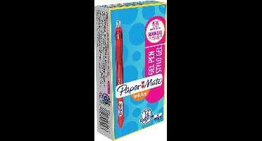Paper Mate InkJoy gelpennen | medium punt (0,7 mm) | rood | 12 stuks