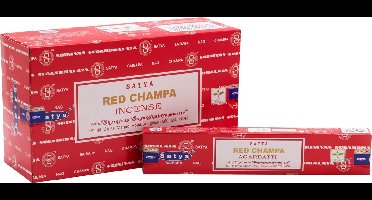 Satya Wierook Red Champa Box met 12 pakjes á 15 gram