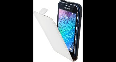 Mobiparts - premium flipcase - Samsung Galaxy J1 - White