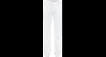 Yoworkwear Foodbroek polyester/katoen met manchetten wit maat 56
