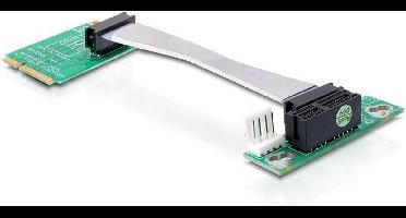 DeLOCK 41370 Mini PCI Express PCI Express x1 Multi kleuren kabeladapter/verloopstukje