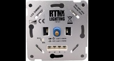 RTM Lighting LED Dimmer - universele LED dimmer- 5-100W LED- Trailing Edge- 220-240V