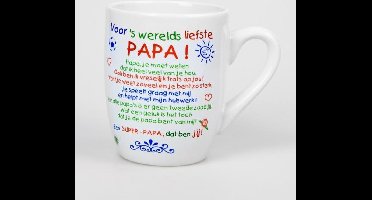 Kleur Tekst Mok - Papa