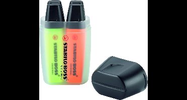 STABILO BOSS ORIGINAL - Markeerstift - Big Boss Etui - Etui Met 4 Kleuren