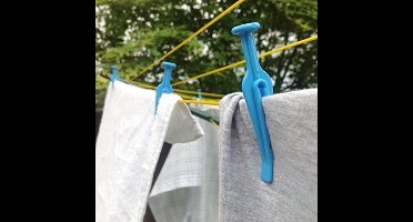 Wasknijpers stormbestendig - blauw