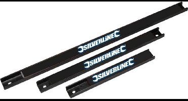 Silverline Magnetische gereedschapsrekken set - 3 maten - heavy-duty staal - 3-delig