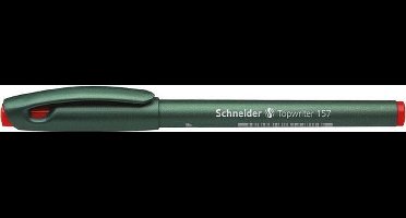 fineliner Schneider Topwriter 157 0,8 mm rood doos met 10 stuks