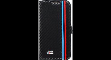 BMW M Collection Folio Book Case Black Carbon Effect for Samsung Galaxy S4 Mini