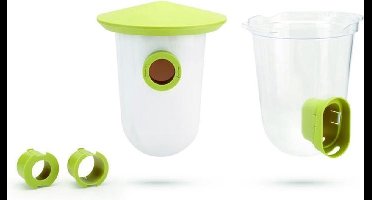 Fauna Singing Friends Vogelvoederhuisje - Groen - 20 cm x 19 cm x 10 cm