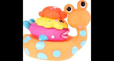 Eddy Toys Baddier: Slak Met Vriendjes 17 Cm Oranje