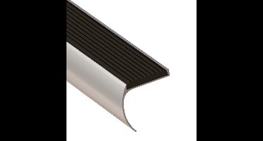 IVOL Trapprofiel afgerond zilver 44 x 45 x 1350 mm - 1 Stuk