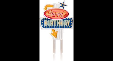 Suck UK Happy Birthday Caketopper Met Verlichting