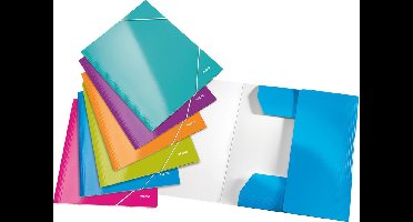 Leitz WOW 3-klepsmap - assorti 6 stuks