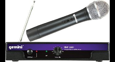 Gemini VHF-1001M microfoon Zwart Microfoon voor podiumpresentaties