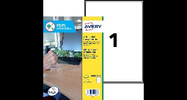 Antimicrobiële beschermfolie - Avery 400x277mm transp.