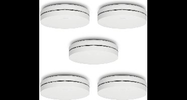 Alecto SA300 5-PACK Rookmelder - 10 jaar batterij - Voldoet aan Europese norm EN14604 - 5 stuks