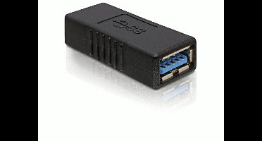 Delock - USB 3.0 A - A  Verloopstekker - Zwart