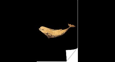 Poster Design - Witte dolfijn - Dier - 20x30 cm